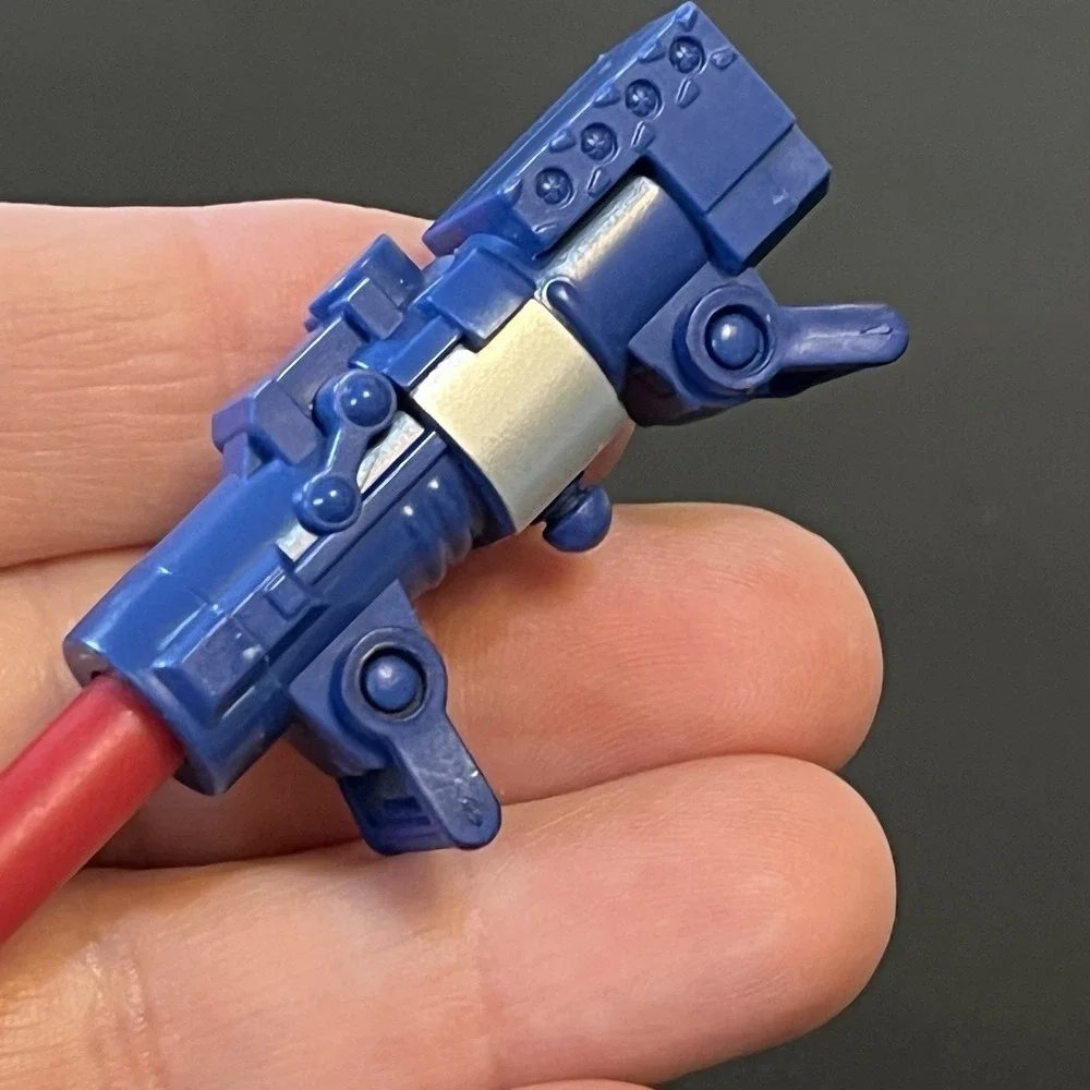 Blue Red Missile Launcher Plastic Replacement Part Piece Toy Props Up